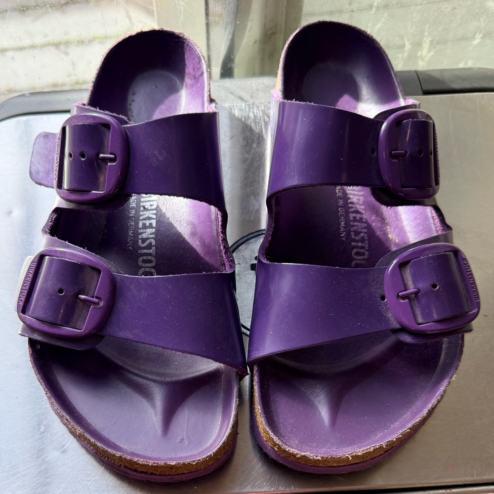 Birkenstock Arizona Big Buckle Purple Sandals